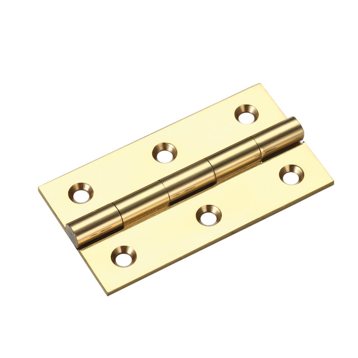 Solid Drawn Brass Butt Hinge - 64 x 35 x 2mm