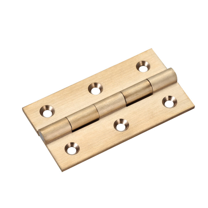 Solid Drawn Brass Butt Hinge - 64 x 35 x 2mm