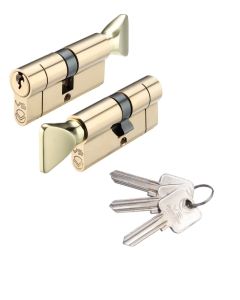 V5 40/60mm Euro Cylinder and Turn Master Keyed