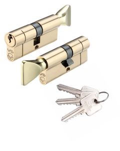 V5 40/60mm Euro Cylinder and Turn Master Keyed