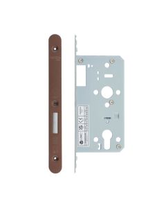 Din Euro Deadlock- Backset  60mm - 2 Pc Forend - Radius - Single Throw