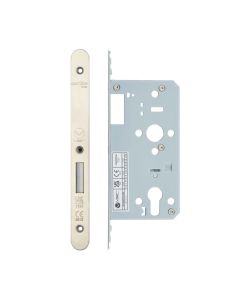 Din Euro Deadlock- Backset  60mm - 2 Pc Forend - Radius - Single Throw