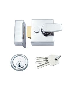 Narrow Nightlatch - 40mm c/w 5 Pin Cylinder