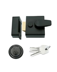 Narrow Nightlatch - 40mm c/w 5 Pin Cylinder