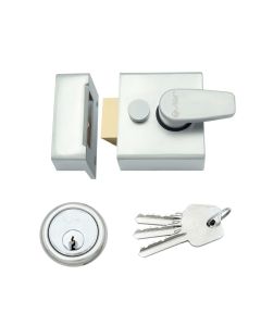 Narrow Nightlatch - 40mm c/w 5 Pin Cylinder