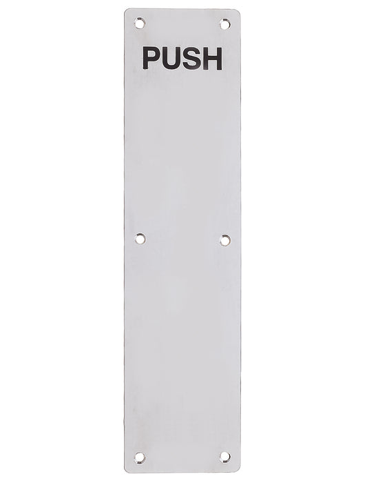 Finger Plate - Push (Radius) 75mm x 300mm