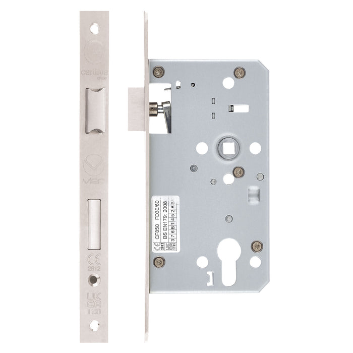 Mortice Escape Sashlock - 72mm Centres, 60mm Backset - Square Forend