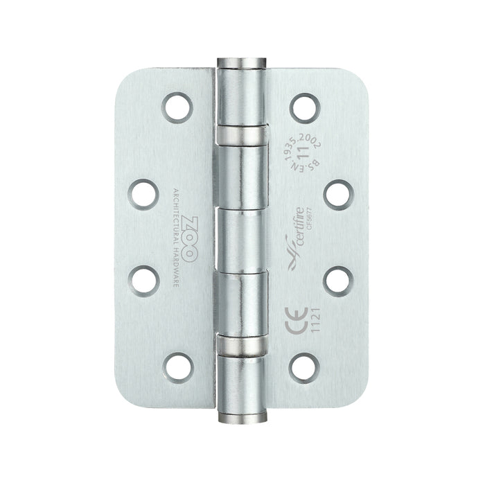 Ball Bearing Hinge - Steel 102 x 76 x 3mm - Radius