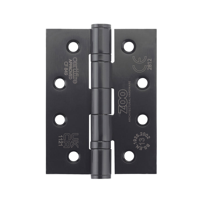 Grade 13 Hinges - Ball Bearing 102mm x 76mm x 3mm Square Corner