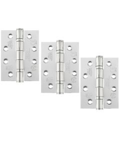 Grade 13 Hinges - Ball Bearing 102mm x 76mm x 3mm Square Corner