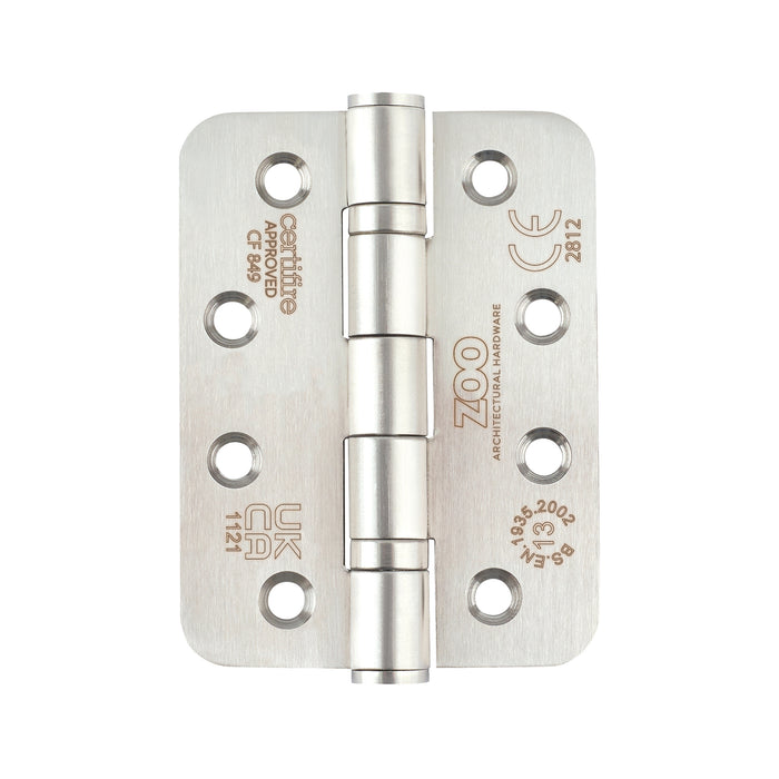 Grade 13 Hinges - Ball Bearing 102mm x 76mm x 3mm Radius Corner