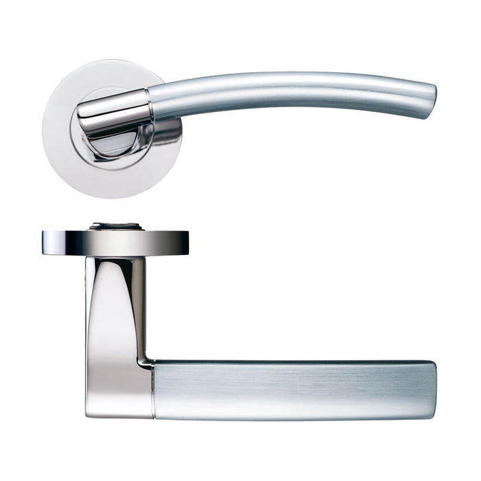 Amalfi Lever - Screw On Rose - Dual Finish