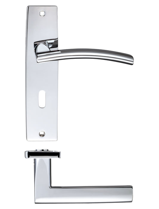 Amalfi Lever Lock (57mm c/c) On Backplate - 180x43mm