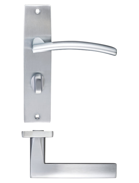 Amalfi Lever Bathroom (57mm c/c) On Backplate - 180x43mm