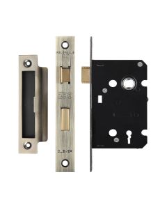 3 Lever Mortice Sashlock, 64mm - 57mm Centres, Square