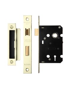 3 Lever Mortice Sashlock, 64mm - 57mm Centres, Square