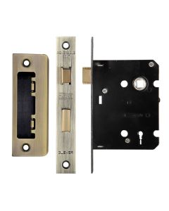 3 Lever Mortice Sashlock, 76mm - 57mm Centres, Square