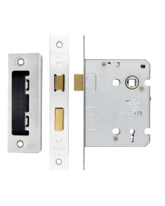 3 Lever Mortice Sashlock, 76mm - 57mm Centres, Square