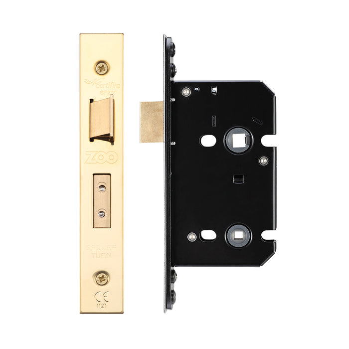 Bathroom Lock - 64mm C/W Forend and Strike