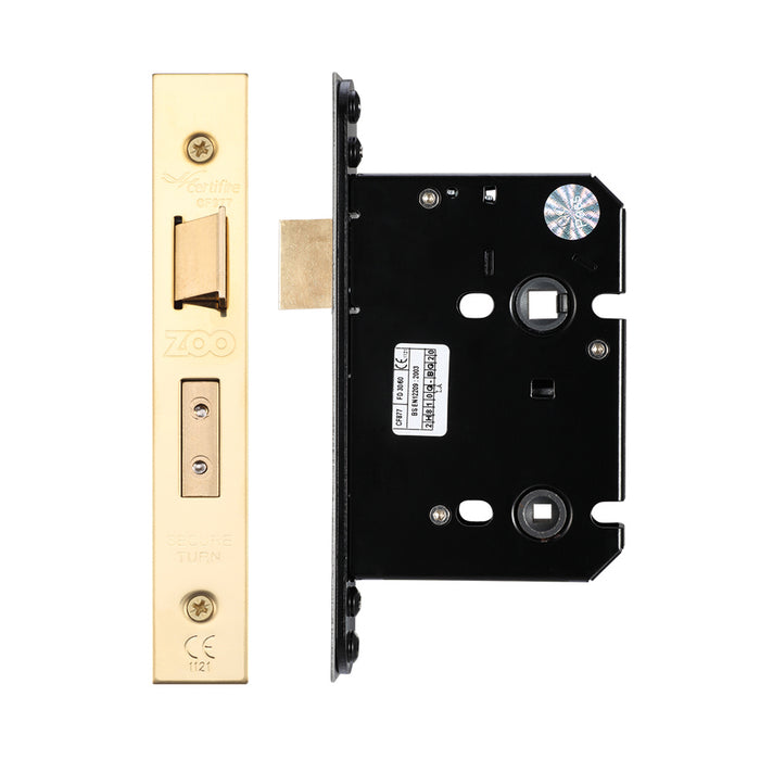 Bathroom Lock - 76mm C/W  Forend and Strike