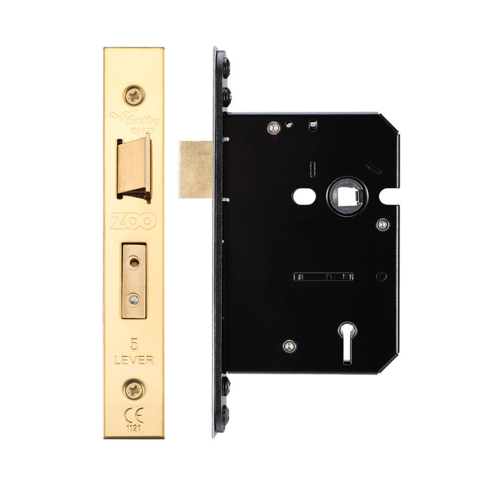 5 Lever Sash Lock - 64mm C/W Forend and Strike