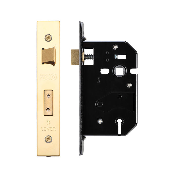 3 Lever Replacement Sash Lock - 64mm